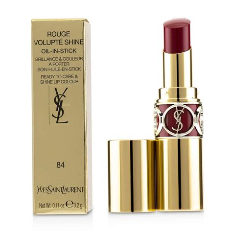 YSL Red Cassandre (84) Rouge Volupte Shine Oil